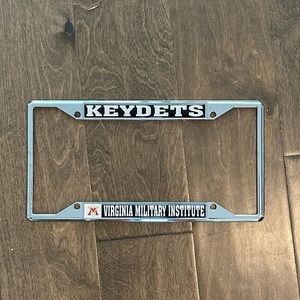 VMI License plate cover with free Mascot stuffed animal and stickers